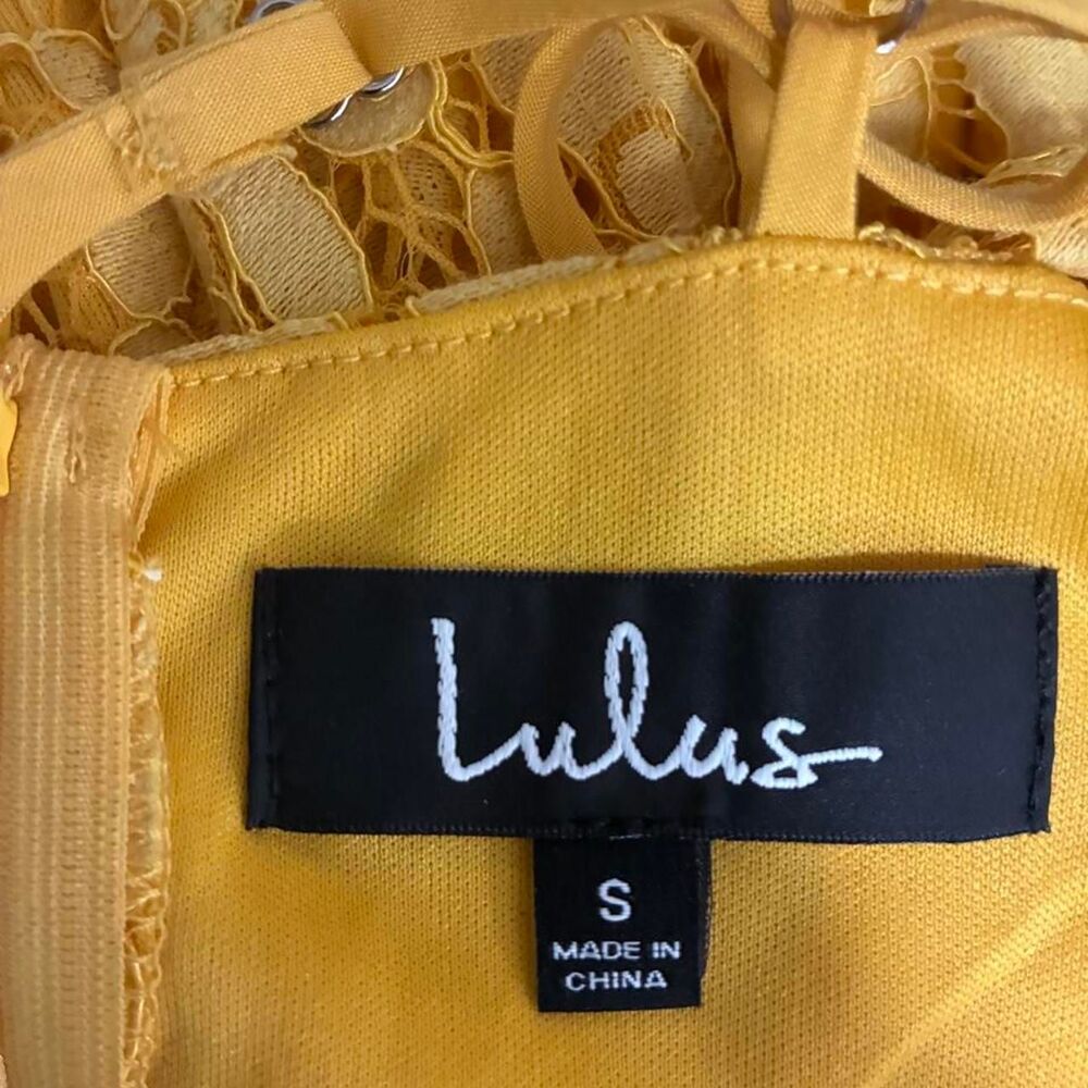 Lulus Women's Yellow Dress - Picture 3 of 4